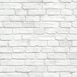 Commercial Wallcovering Brick White Swatch