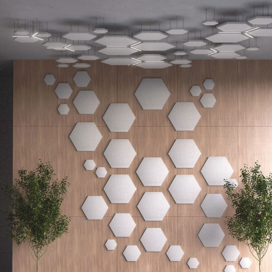 Endure Acoustics - Hexagon Cloud tiles