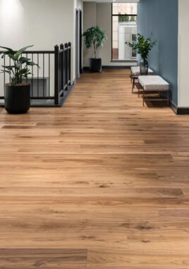 Wood flooring Woodura exclusive natural walnut sample - links to information page