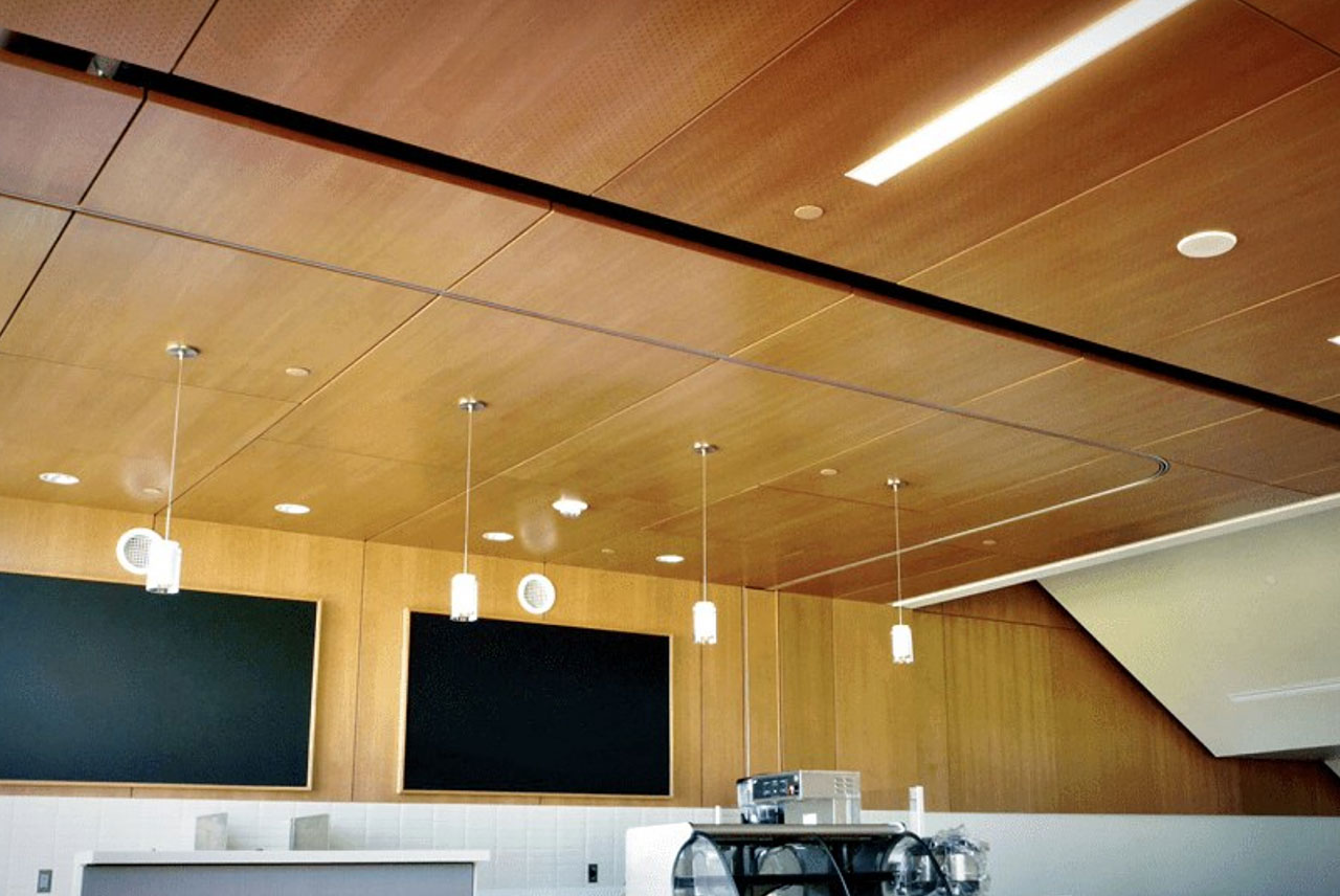 Endure Acoustics - photo of sound controlling acoustic install ceilings and walls