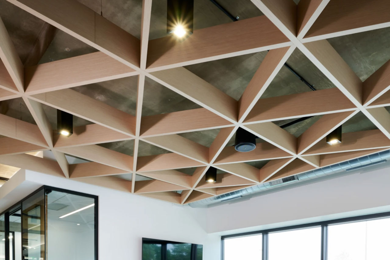 Endure Acoustics - photo of sound controlling acoustic install ceiling