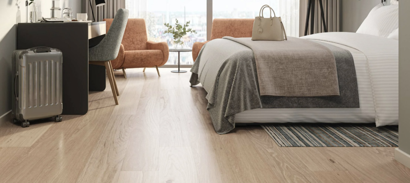 Endure Floors: Timber Contrast Nature XL - photo of durable flooring install bedroom area