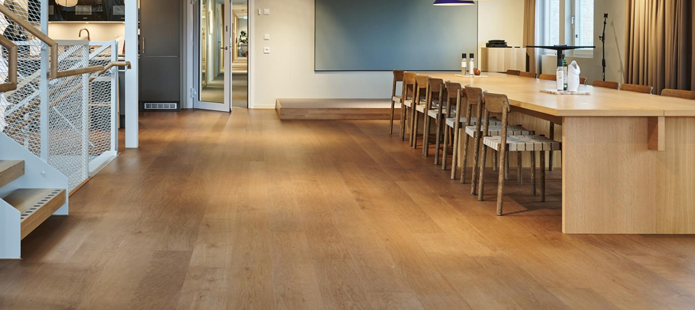 Endure Floors: Timber XL Select - photo of durable flooring install dining area